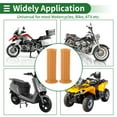 thumbnail image 7 of Unique Bargains 1" 25mm 1.1" 28mm Universal Motorcycle Hand Grips Cover Non Slip TPU Handlebar End Grips for Motorcycle Scooter Bicycle ATV Brown Yellow 1 Pair, 7 of 7