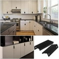 thumbnail image 5 of 8 Pcs Invisible Cabinet Handles Stainless Steel Drawer Pulls Modern Square Furniture Pulls Kitchen Cabinet Handle For Desks, Drawers, Cabinets, Cupboa, 5 of 5