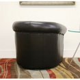 thumbnail image 3 of Baxton Studio Julian Faux Leather Club Chair in Black, 3 of 4