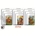 thumbnail image 2 of 2D Flat, [JIT]3pcs/set, 2D Flat canvas paintings- frameless, Bigfoot Smoking Art Print - Colorful and Quirky Wall Decor for Home Posters and prints, Halloween gifts, Christmas gifts, home decor, hol, 2 of 4