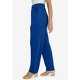 thumbnail image 2 of Jessica London Women's Plus Size Petite Soft Ease Cotton Knit Straight-Leg Pant, 2 of 6