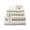 Eggshell, variant on Wellness Hydration Stripe 100% Cotton 550 GSM 6 Piece Bath Towel Set, Ultra Soft & Absorbent, Quick Dry, 2 Bath 27x54, 2 Hand 16x28, 2 Wash 13x13, White with Oxford Stripes, OEKO-TEX® Certified