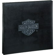 Harley 12X12 Postbound Album, Black Distressed