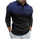 thumbnail image 2 of Blusa y camisa de manga larga con cuello vuelto para hombre, informal, estampada, con botones, de poliéster, 2 of 6
