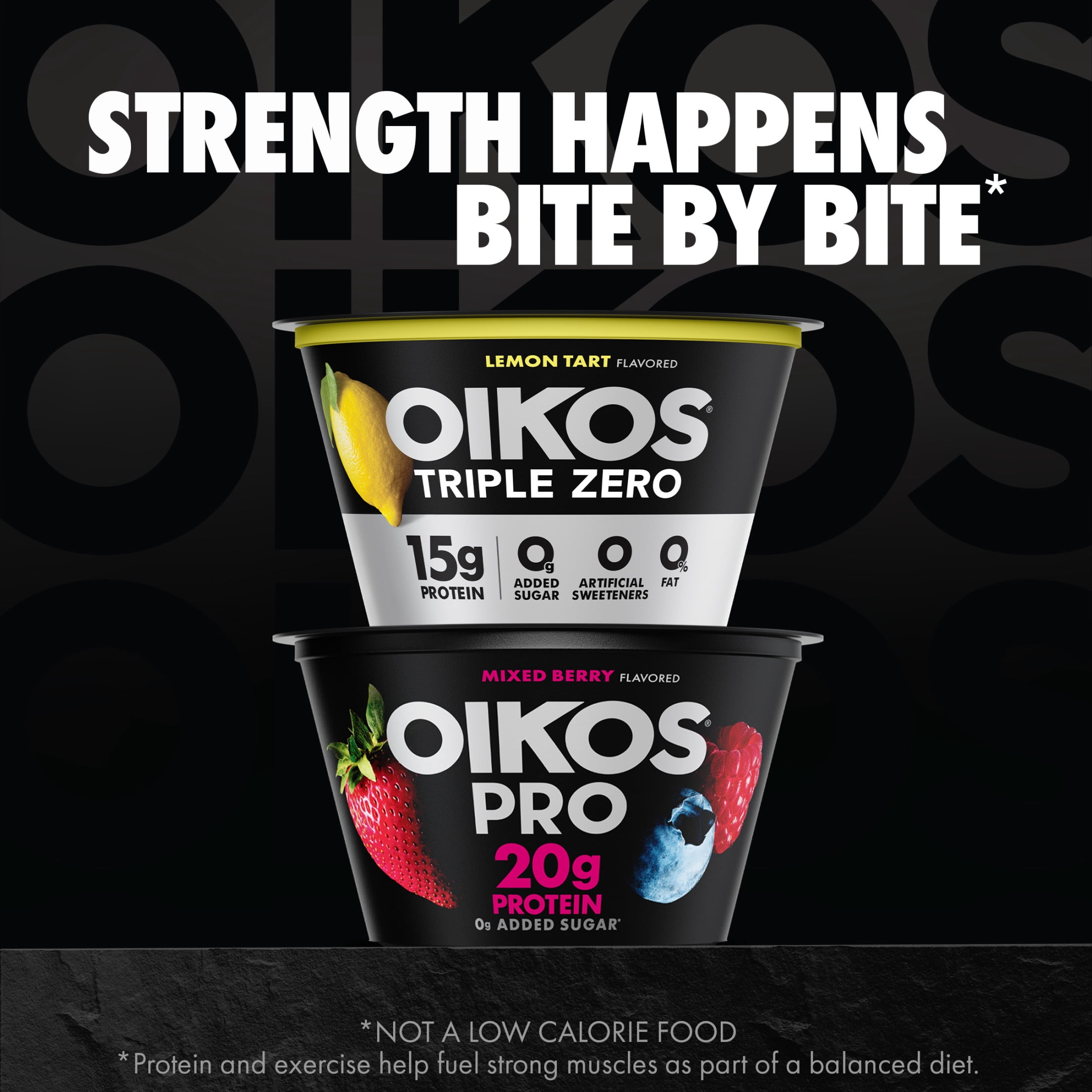 Oikos Triple Zero 15g Protein&nbsp;Lemon Tart Greek Yogurt, 90 Calories, 0g Added Sugar and 0 Artificial Sweeteners,&nbsp;Nonfat&nbsp;Yogurt Pack, Great for&nbsp;Office Snacks,&nbsp;5.3 oz&nbsp;Cup