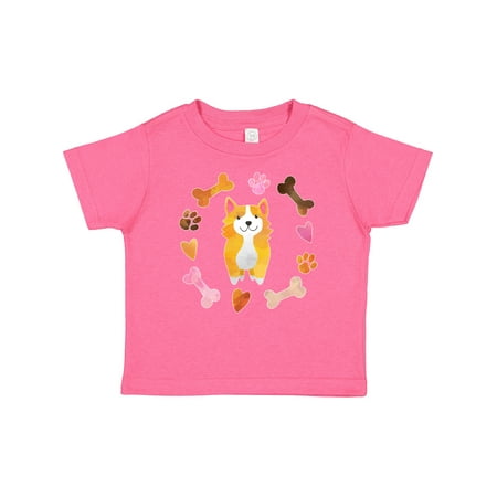 

Inktastic Cute Corgi Puppy Valentine with Hearts and Bones Boys or Girls Baby T-Shirt