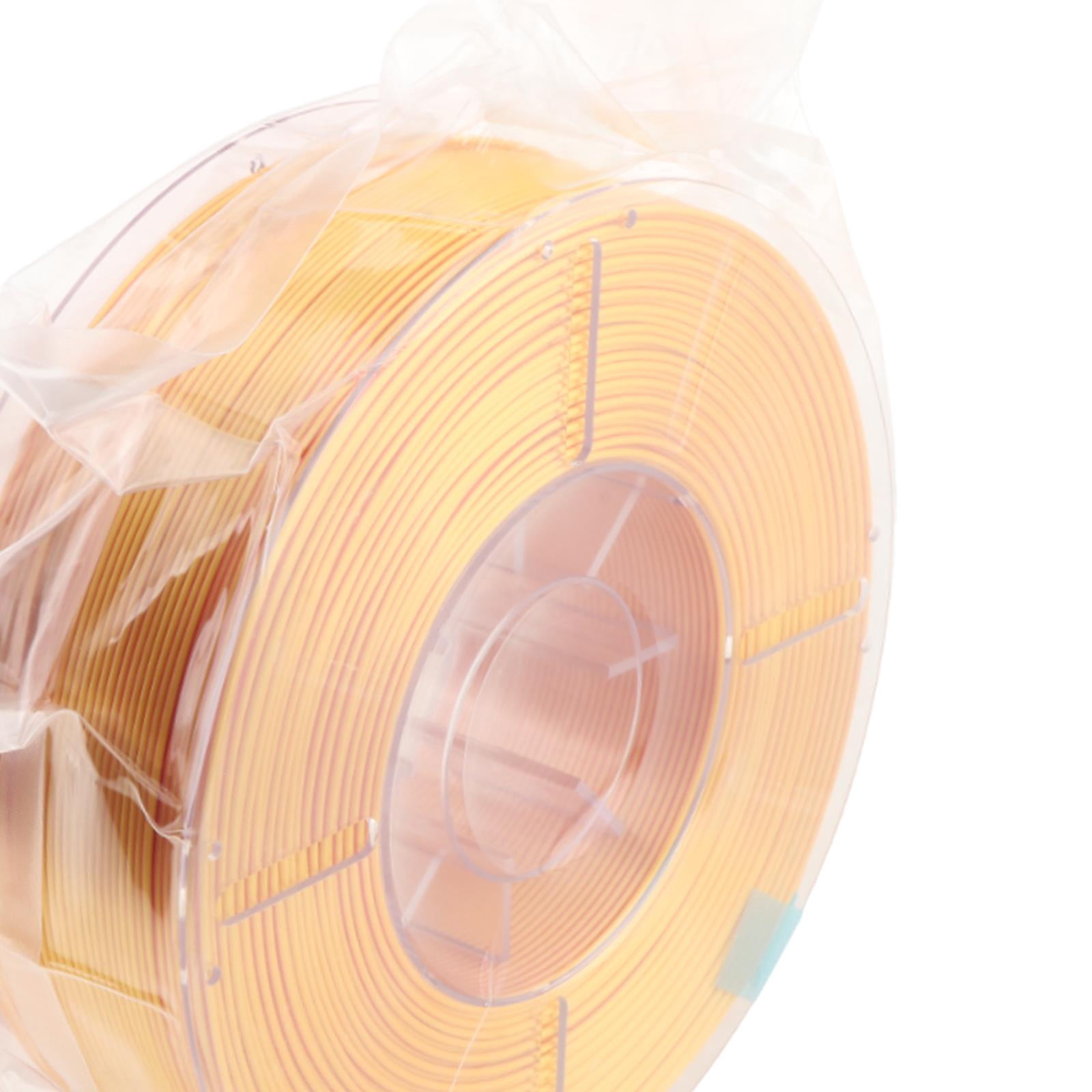 Wzmzjy Pla Filament Easy Use 1.75mm dimensional Accuracy Double Tri Color Option High Gold and Red