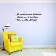 thumbnail image 1 of Custom Decals All Horses Deserve The Chance, At Least Once In Their Lives, To Be Loved By A Little Girl. Wall Art Size: 14 X 28 Inches Color: Black, 1 of 1