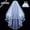 H, variant on Elegant white double layer tulle bridal veil, satin tassel wedding hairpin accessories, suitable for bridal parties and gifts
