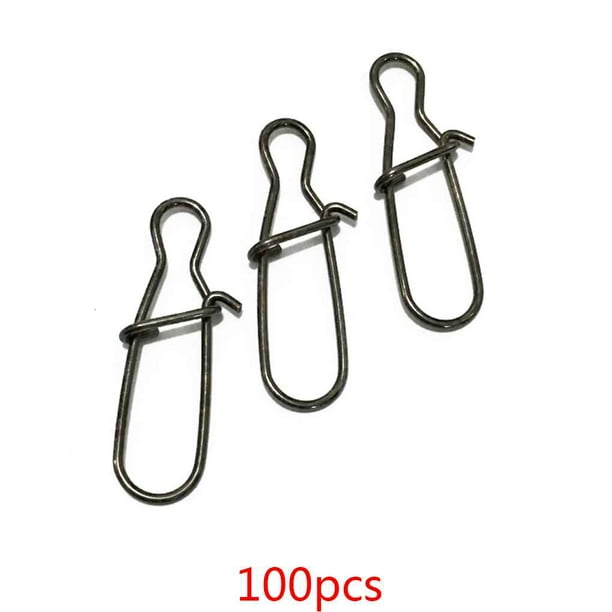 100PCS Hot Durable Stainless Steel Nice Fast lock Snap Fishing