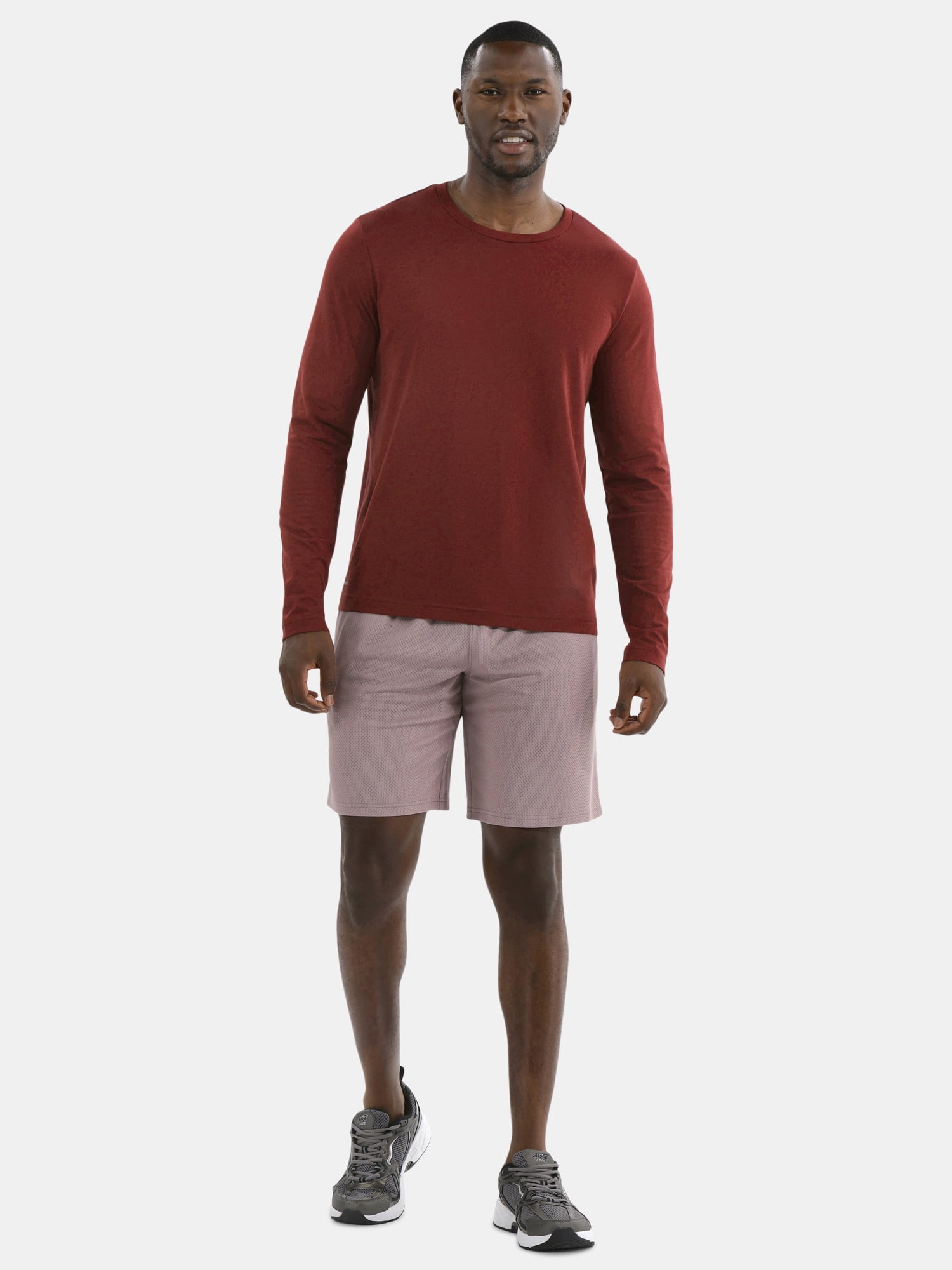 Athletic Works Men's and Big Men's Active Mesh Shorts, 9" Inseam, Sizes XS-5XL