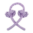 thumbnail image 1 of Xingzhi Ruban pour Fer à Friser Sans Chaleur, Pince à Cheveux en Mousse Réutilisable, Bandeau Portable, Violet, 1 of 8
