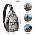 thumbnail image 4 of Rustic Boho Sling Backpack Lightweight Travel Crossbody Bag for Women Men, Artistic Small Shoulder Daypack, 4 of 6