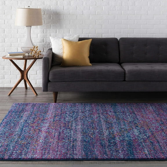 Hauteloom Stonewall Living Room, Bedroom Area Rug - Traditional - Teal, Navy, Burgundy - 7'10" x 10'2"