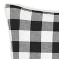 thumbnail image 3 of Eddie Bauer Cabin Plaid Square Pillow, 20-Inch, Black, 3 of 7