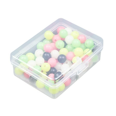 CHAXIN 100pcs/Box Fishing Beads Lure Luminous Fishing Floats Fishing Tackle Bead Bait