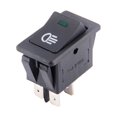 thumbnail image 3 of 12V 16A LED Dot Light Car Boat Round Rocker ON/OFF SPST (Random Color), 3 of 9