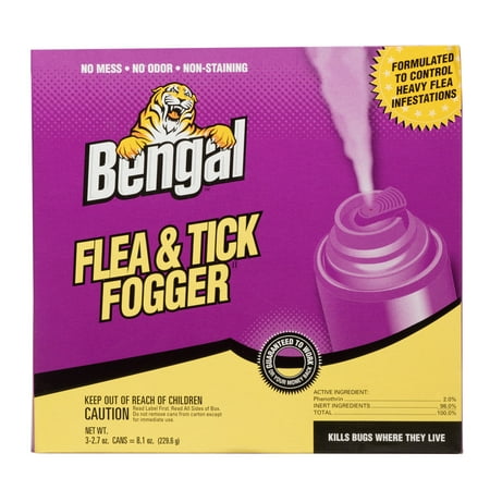 Bengal Flea & Tick Fogger, 2.7 oz, 3 count