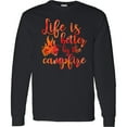 thumbnail image 3 of Inktastic Life's Better Campfire Long Sleeve T-Shirt, 3 of 5