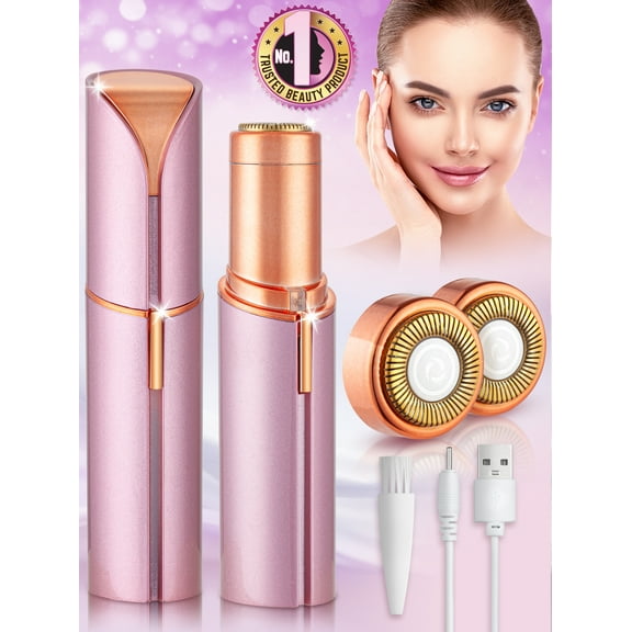 Painless Hair Removal Device for Women (Rose Gold), Electric Facial Hair Remover by Nysa-9