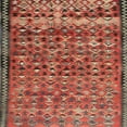 thumbnail image 1 of Ahgly Company Machine Washable Indoor Square Contemporary Orange Salmon Pink Area Rugs, 4' Square, 1 of 7