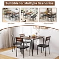 thumbnail image 6 of Costway 5 PCS Dining Table Set, Kitchen Table & 4 Armless Chairs with Upholstered Seat, 6 of 10