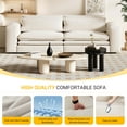 thumbnail image 5 of FIRSCOOK 93" King Size Sleeper Sofa Bed, 3-in-1 Pull Out Teddy Couch with Chaise Lounge & 2 Lumbar Pillows, Blue, 5 of 8