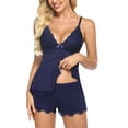 thumbnail image 4 of Sexyfree Women Cami Pajama Set Lace Camisole Lingerie and Shorts Nightwear Sexy Pj Lounge Sets, 4 of 5