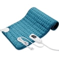 thumbnail image 1 of (Azul, 12''×24'') Almohadilla térmica - Almohadillas térmicas eléctricas - Almohadilla térmica caliente para aliviar el dolor muscular del dolor de espalda - Función de apagado automático, 1 of 5