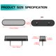 thumbnail image 5 of Riwesomey 2 piezas de luz lateral de automóvil portátil IP67 reemplazo impermeable 10-30V camión remolque señal de giro accesorios de lámpara Bombillas para automóviles Riwesomey VI016703-00B, 5 of 6