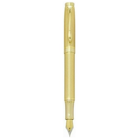 Charles Hubert Gold-tone Textured Fountain Pen QGP8175