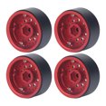 thumbnail image 1 of Ruedas RC Beadlock, 4 Piezas De Aleación De Aluminio De 1,9 Pulgadas RC Beadlock Ruedas Juego De Llantas Para Axial SCX10 I II III, 1 of 7