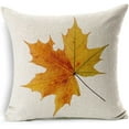 thumbnail image 3 of Fall Decor linen Leaves,Maple Leaf Autumn Decorations Cushion Covers 18 x 18 Inch Sofa Home Decor Throw Pillow Case for Bed Pillow Covers Set of 4, 3 of 5