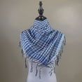 thumbnail image 6 of MINGPAI Shemagh Scarves Keffiyeh Scarf Tassels Colorblock Houndstooth Arab Headscarf, 6 of 13