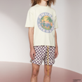 thumbnail image 3 of Camiseta de manga corta estilo americano con cuello redondo, holgada y moderna, con póster vintage de Rhude Niche para hombre, 3 of 4