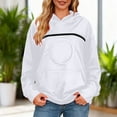 thumbnail image 3 of vigerakr Women's Fit Pet Pouch Hoodies Small Pet Carrier,Dog Cat Pouch Hoodie Sweatshirt Kangaroo Pocket Holder Pullover Hooded Tops (White, XL), 3 of 9