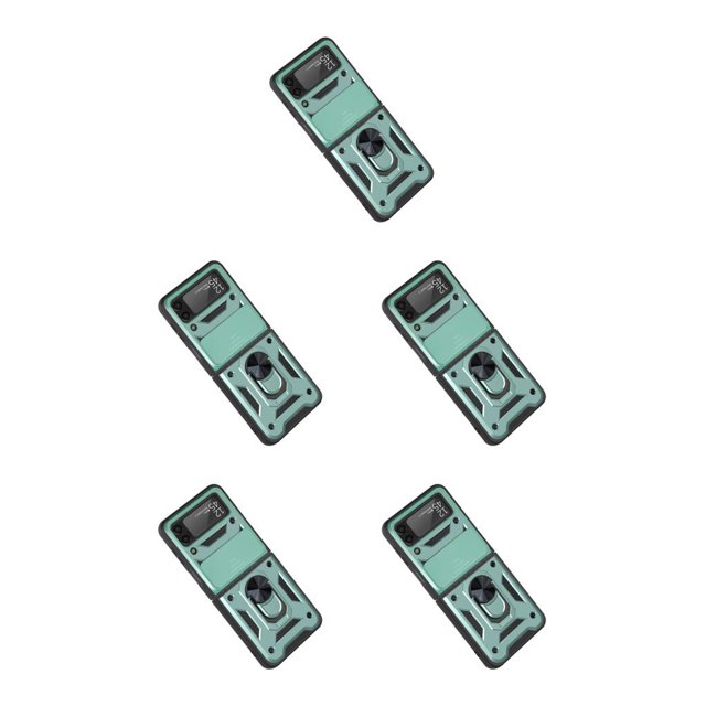 Kearding Phone Case Magnetic Metal Ring Bracket Mobile Foldable Case Phone Wear-resistant Sleeve Holder Cover Reusable Protective Type5 NO5