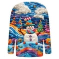 thumbnail image 5 of Wiyuqeen Snowmans Cardigan Sweaters Womens Funny Christmas Button Down Knit Cardigans Xmas Long Sleeve Jacket Coats Plus Size Fall Sweaters, 5 of 5