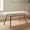 Beige, variant on Dayalane 35.5" Mid-Century Modern Boucle Upholstered Bench, Tufted Ottoman Accent Bench with Solid Wood Trim, Bronze Metal Legs for Entryway, End of Bed, Beige