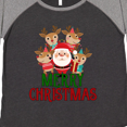thumbnail image 4 of Inktastic Merry Christmas Santa Reindeer Women's Plus Size T-Shirt, 4 of 5