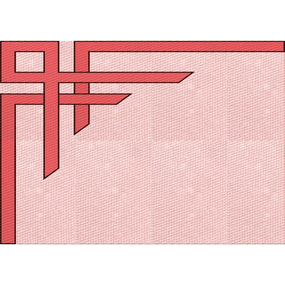 Ahgly Company Machine Washable Indoor Rectangle Transitional Light Rose Pink Area Rugs, 5' x 7'