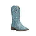 thumbnail image 2 of Roper Little Girls Blue Multi Glitter Vamp Boot Shaft Boot, 2 of 5
