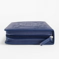 thumbnail image 6 of Bless The Lord Flying Compass Rose Navy Blue Large Faux Leather Bible Cover, 6 of 10