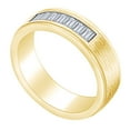 thumbnail image 3 of AFFY 0.66 Carat (Cttw) Baguette Shape White Natural Diamond Men's Engagement Wedding Band Ring 14k Solid Yellow Gold Ring Size-13, 3 of 3