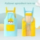 thumbnail image 3 of Delantal impermeable para niños, para cocina, para bebés, niños y niñas, para comer, pintar, para guardería, arte, con capucha y pechera, 3 of 5