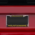 thumbnail image 3 of Appalachian St NCAA Mountaineers Chrome Metal (2) Laser Cut License Plate Frame Set, 3 of 6