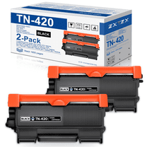 TN420 Toner Cartridge Compatible for Brother TN420 Black Toner Cartridges  2 Pack