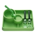 thumbnail image 1 of Baby Silicone Divided Plate Set With Spoon And Fork Toddler Tableware For Kids Mealtime Food Storage And Organization, 1 of 6