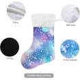 thumbnail image 3 of Coolnut 17.7 Inch Christmas Stockings, 1 PCS Drean Starry Sky Presonalized Large Stocking Sock for Family Holiday Xmas Party Decorations, 3 of 7