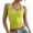 C-Yellow63, variant on DHFJKG Womens Summer Ribbed Fitted Crop Top Sleeveless Camisole Scoop Neck Solid Color Workout Gym Stylish Tops